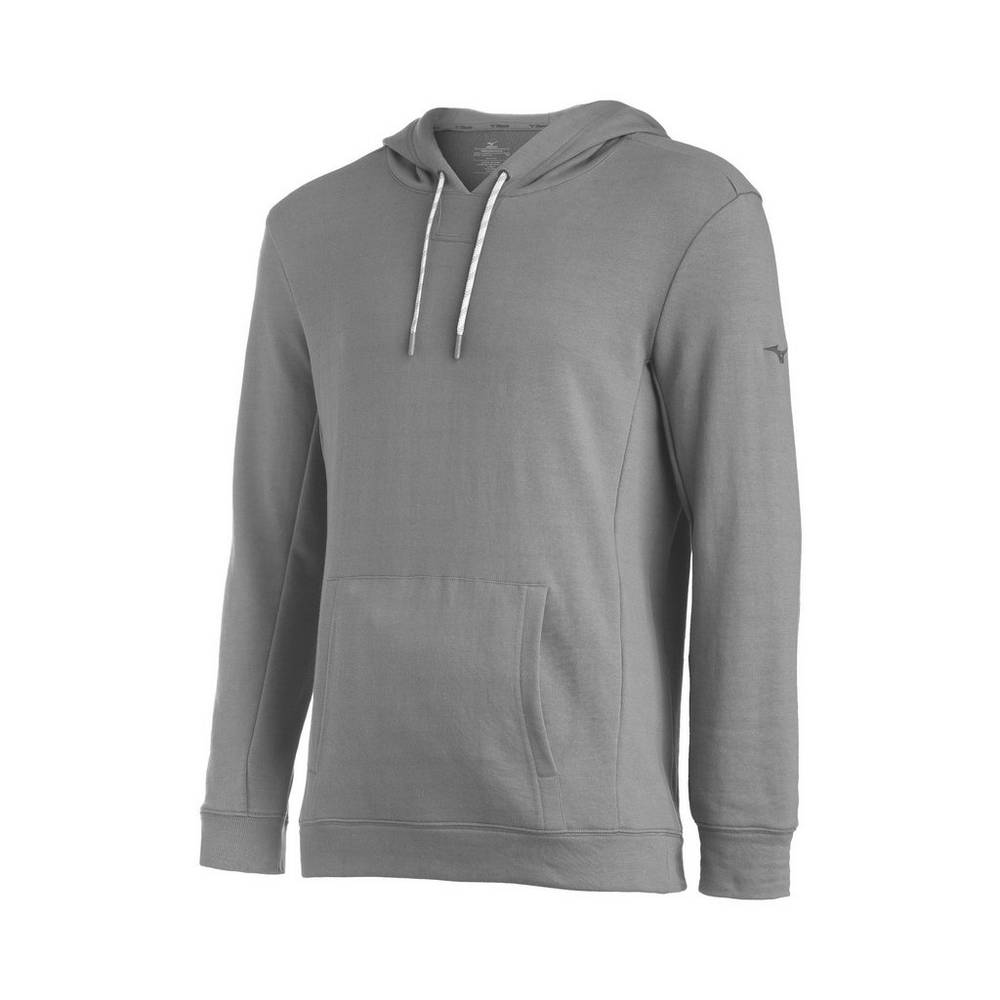 Mizuno Comp Warmup Hoodie Herr Grå | 178640DZA