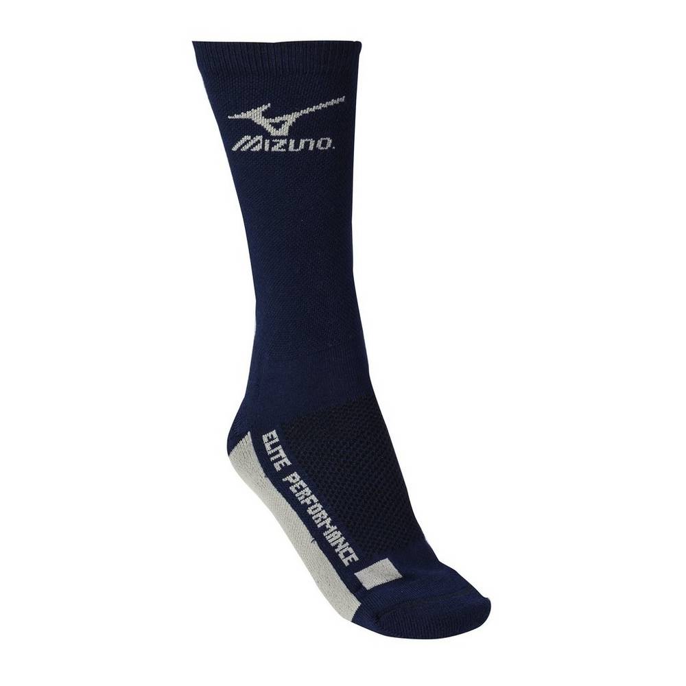 Mizuno Crew Volleyball Strumpor Dam Marinblå Grå | 304891EFG