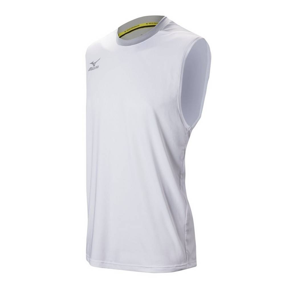 Mizuno Cutoff Jersey Herr Vita Silver | 021374BLC