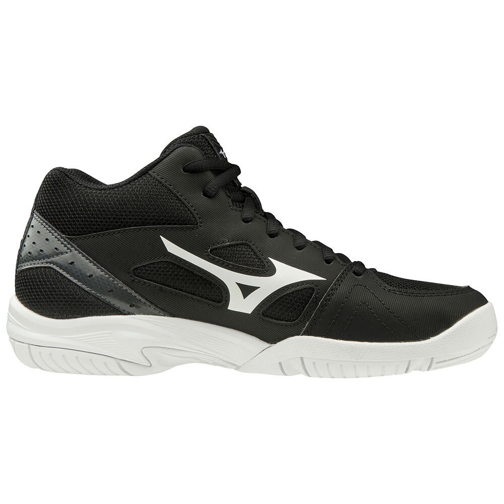 Mizuno Cyclone Speed 2 Mid Volleybollskor Dam Svarta Vita Mörkgrå | 627513AWH