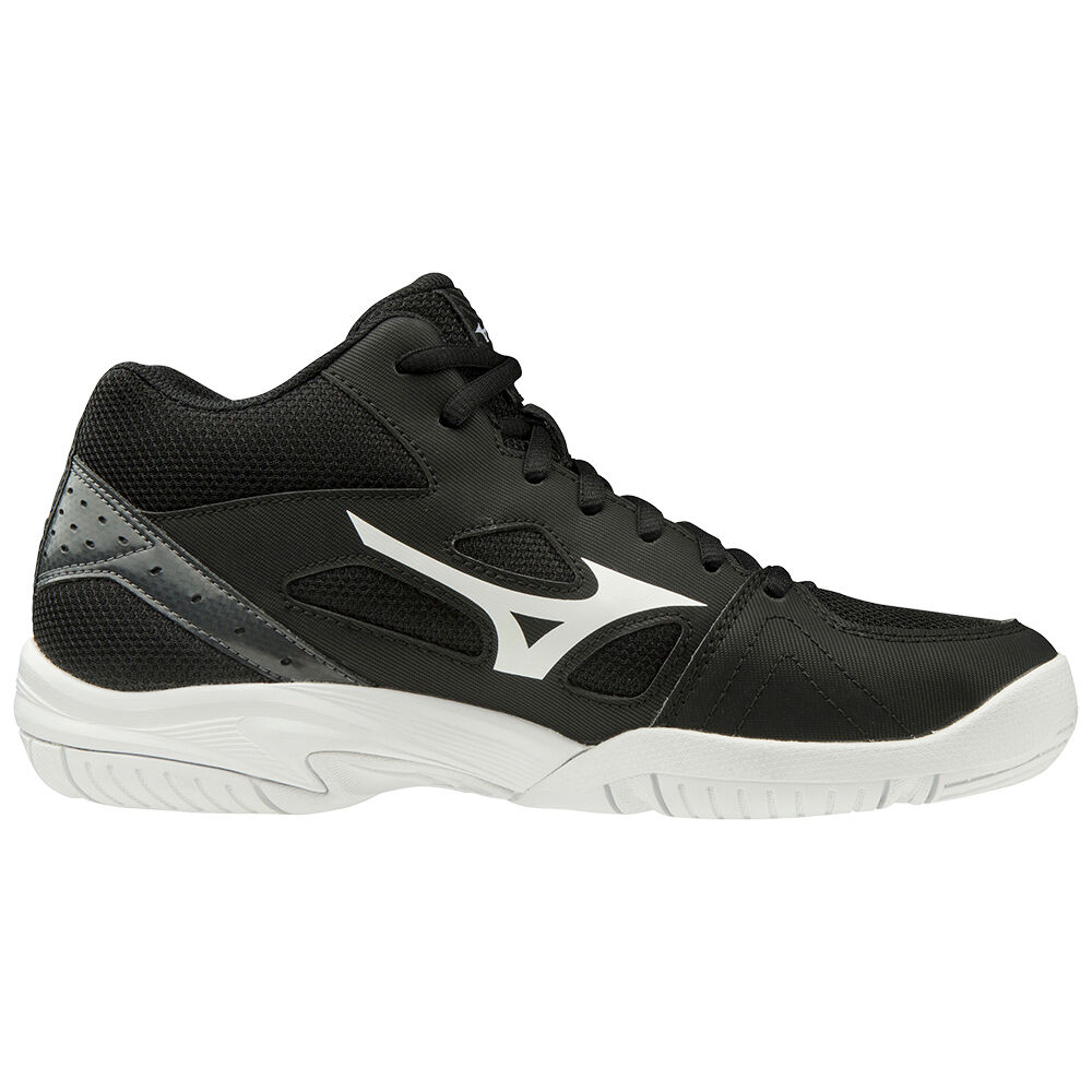 Mizuno Cyclone Speed 2 Mid Volleybollskor Herr Svarta Vita Mörkgrå | 946578TSH