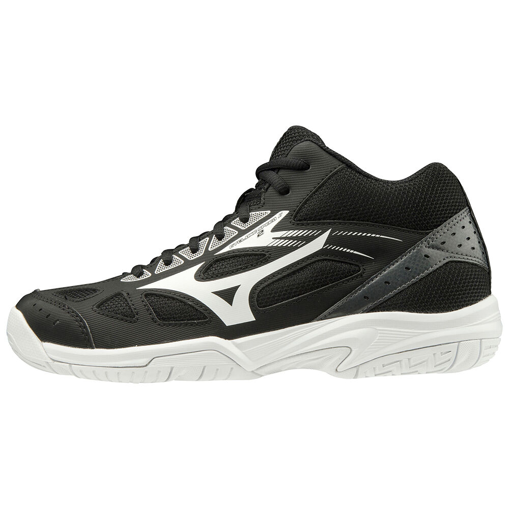 Mizuno Cyclone Speed 2 Mid Volleybollskor Herr Svarta Vita Mörkgrå | 946578TSH