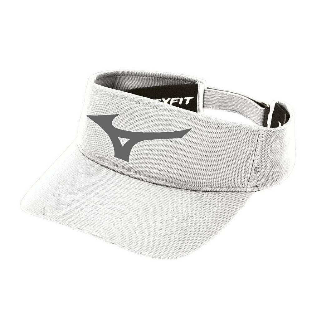 Mizuno Diamond Baseball Visor Dam Vita Grå | 357198GXT