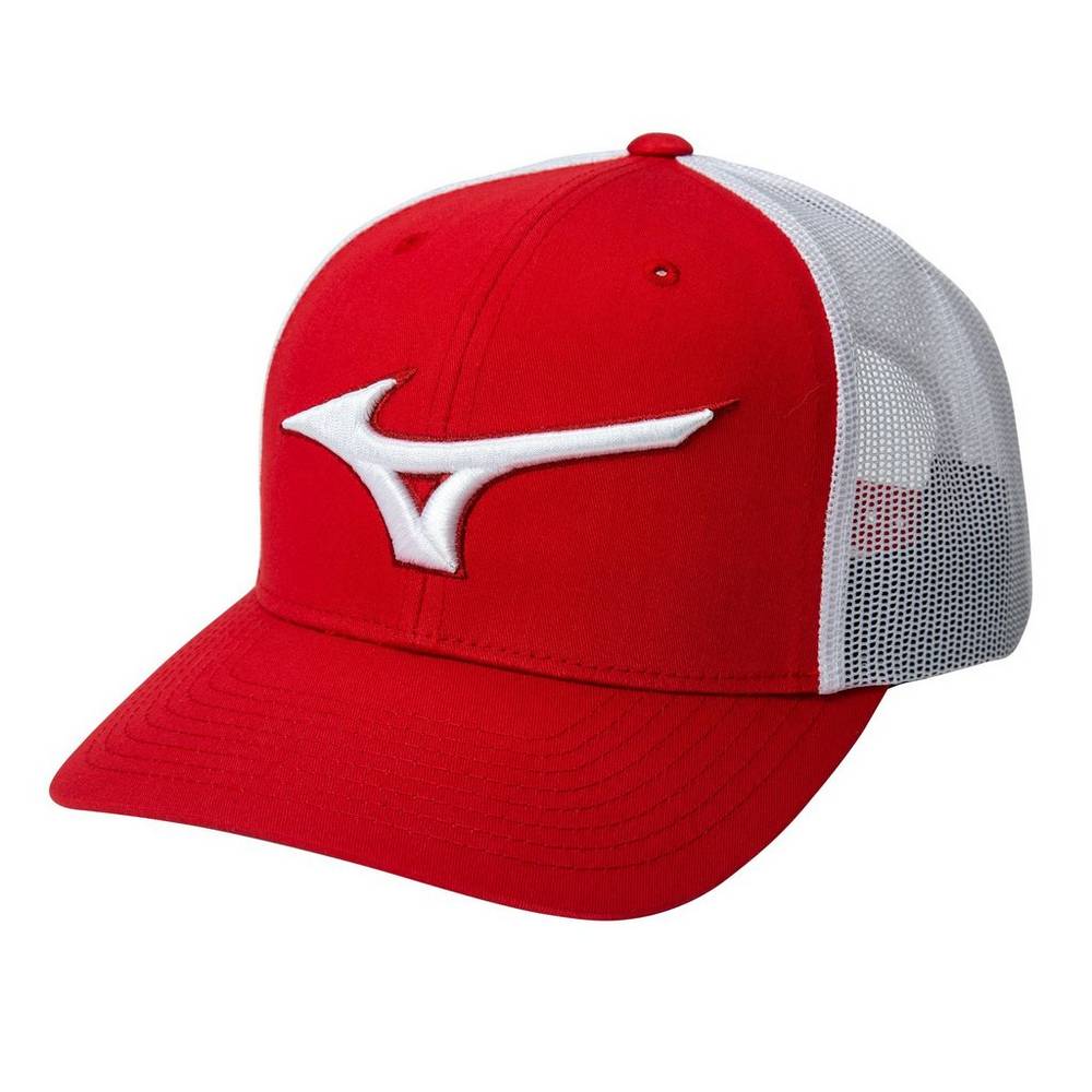 Mizuno Diamond Trucker Baseball Hatt Dam Röda Vita | 915762URB