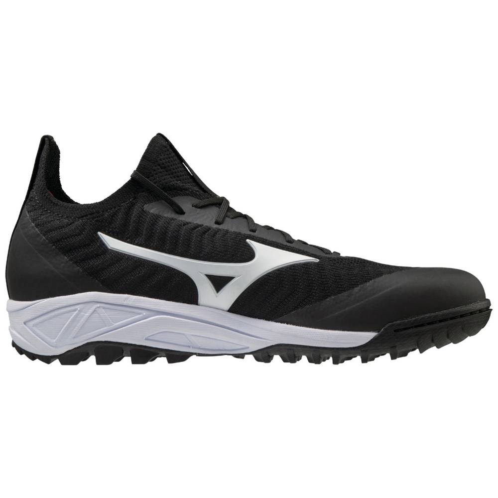 Mizuno Dominant AS Knit All Surface Low Turf Baseball Skor Herr Svarta Vita | 026847WSK