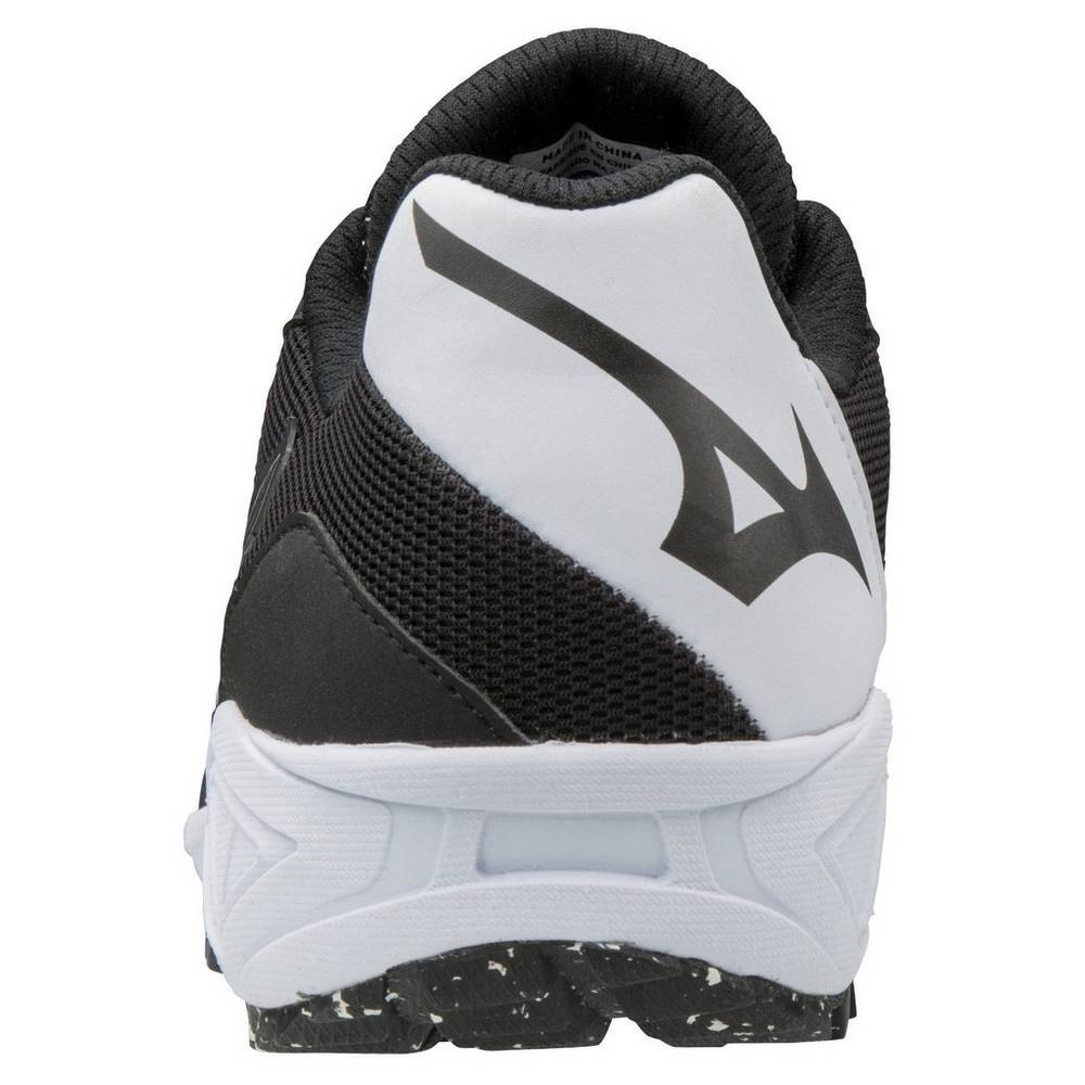 Mizuno Dominant All Surface Low Turf Baseball Skor Herr Svarta Vita | 568427YAS