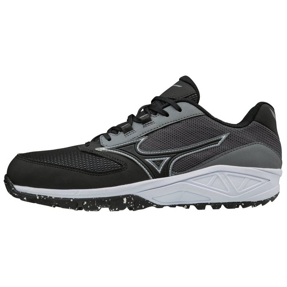 Mizuno Dominant All Surface Low Turf Baseball Skor Herr Grå Svarta | 746530AKO