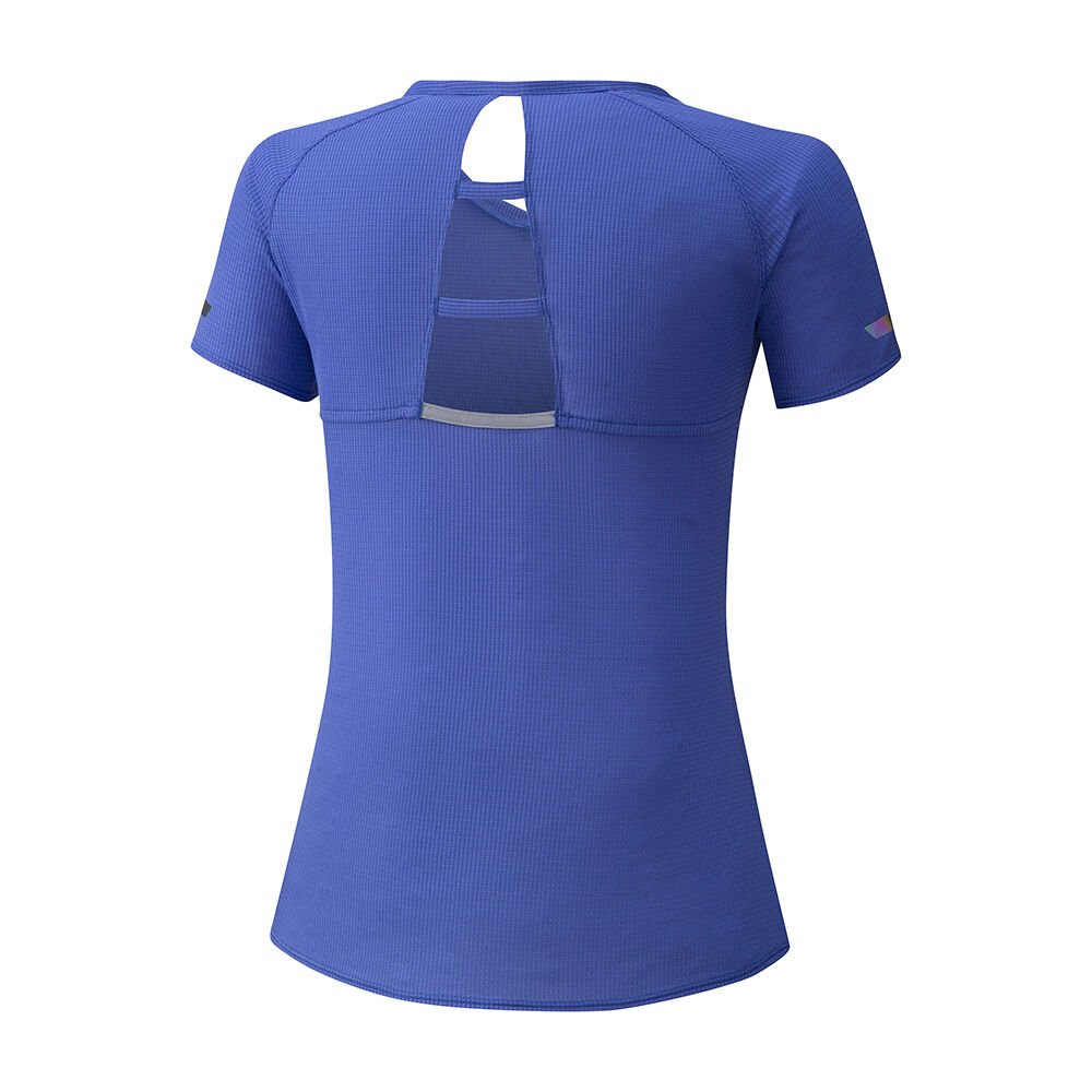 Mizuno DryAeroflow Löpar T shirts Dam Blå | 941837IVN