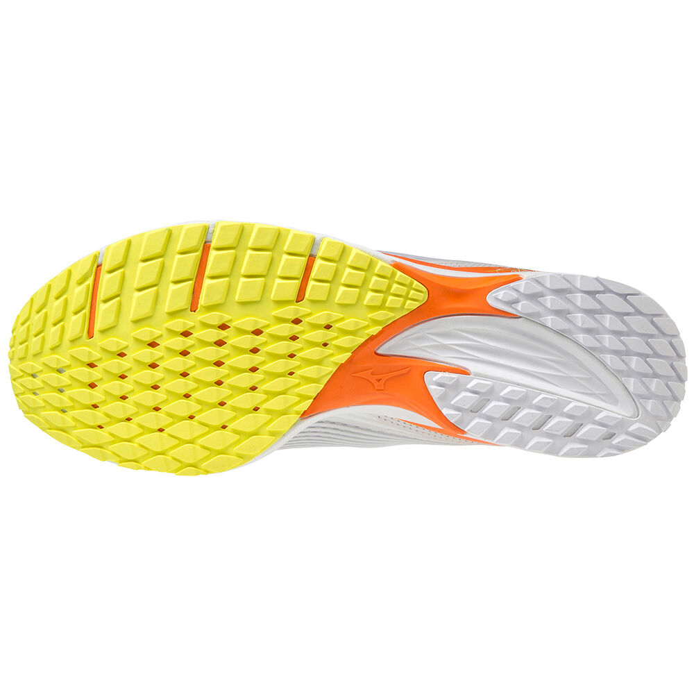 Mizuno Duel Sonic Löparskor Herr Vita Orange | 784123CXS