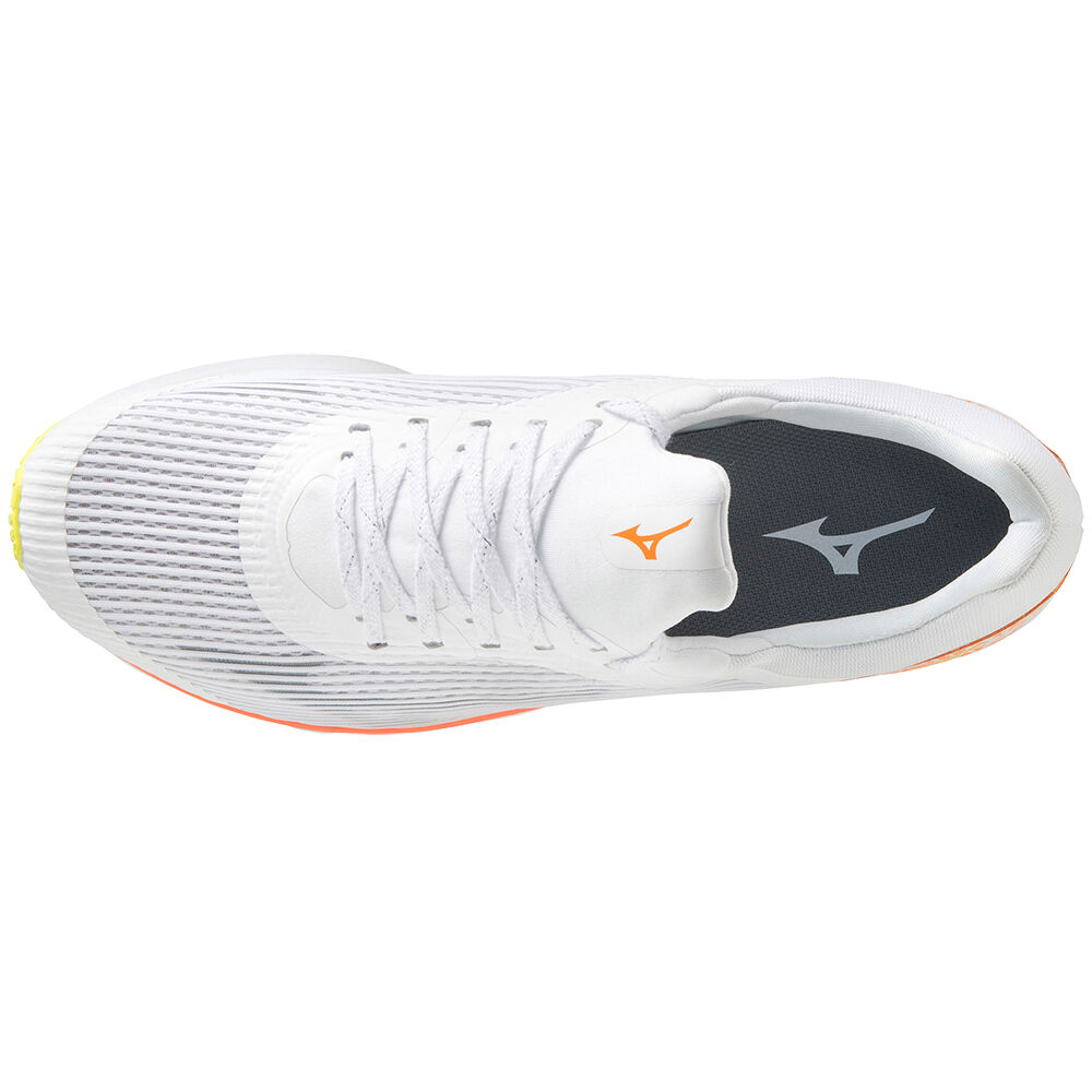 Mizuno Duel Sonic Löparskor Herr Vita Orange | 784123CXS