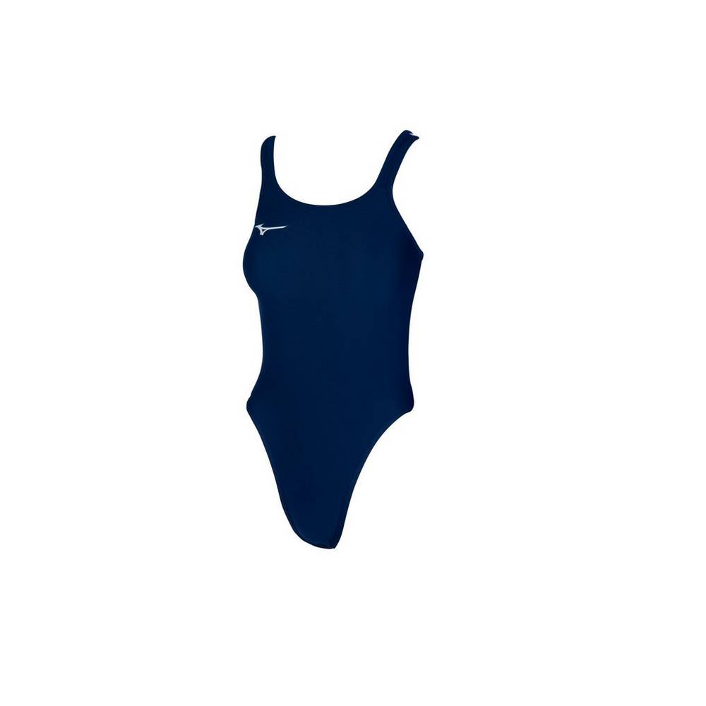 Mizuno EXER Double Cross Back Swimsuit Dam Marinblå | 518076WGZ