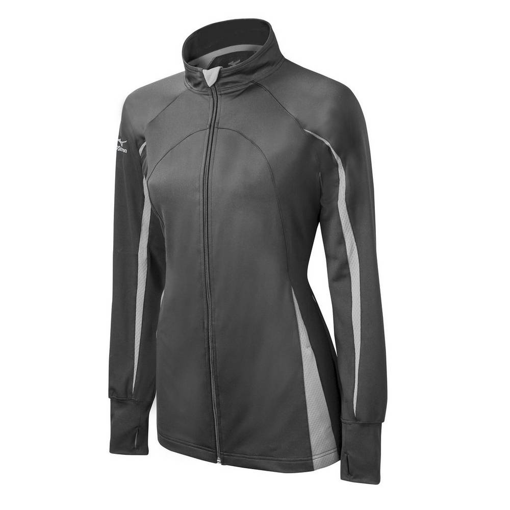 Mizuno Elite 9 Focus Full-Zip Jacka Dam Grå | 349520CAJ