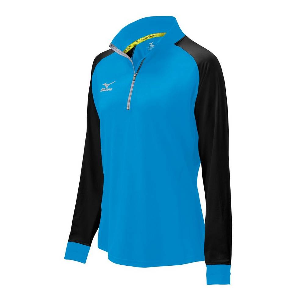 Mizuno Elite 9 Prime 1/2 Zip Jacka Dam Blå Svarta | 678042XNT