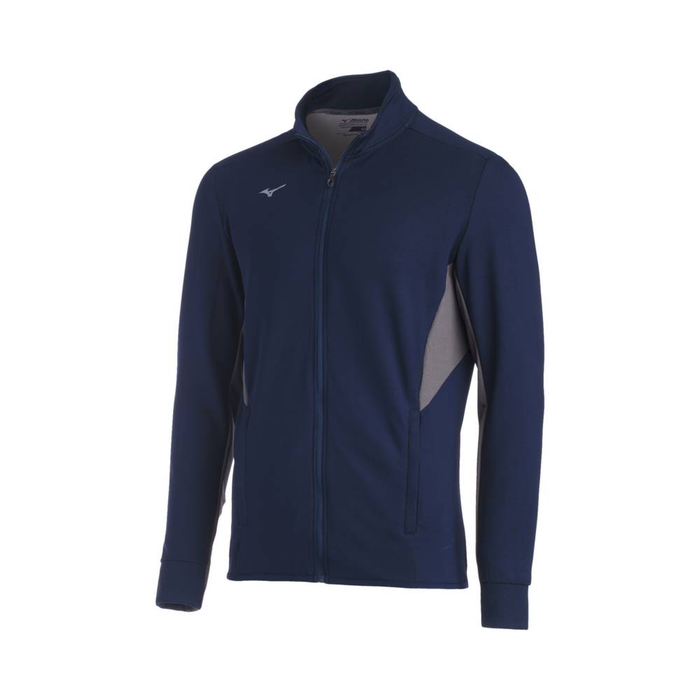 Mizuno Elite Thermal Jacka Herr Marinblå Grå | 706435CGF