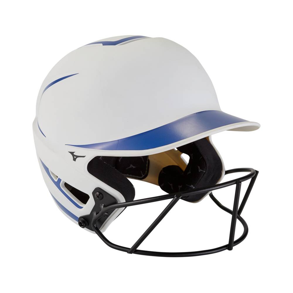 Mizuno F6 Fastpitch Softball Batting Helmet Dam Vita Kungsblått | 129576GJZ