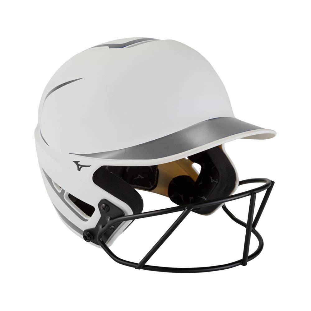 Mizuno F6 Fastpitch Softball Batting Helmet Dam Vita Grå | 901375FOK