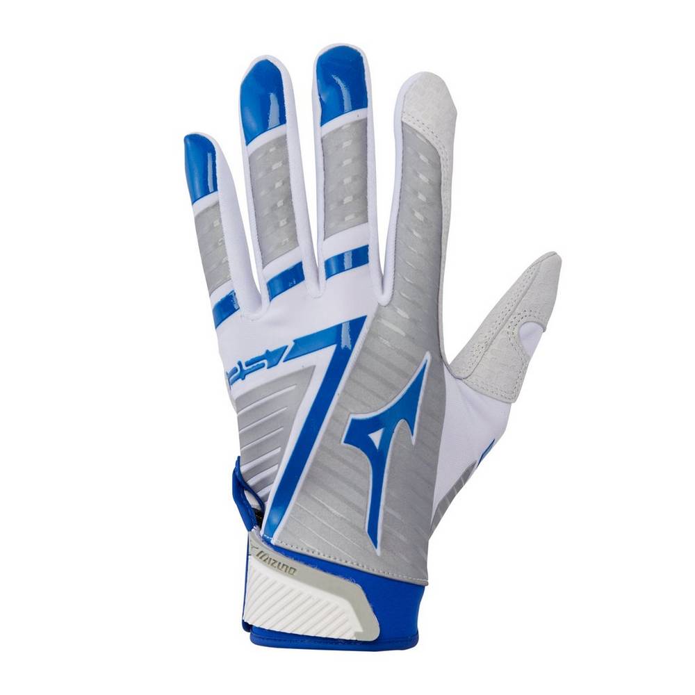 Mizuno F-257 Softball Batting Handskar Dam Vita Kungsblått | 821463ESL