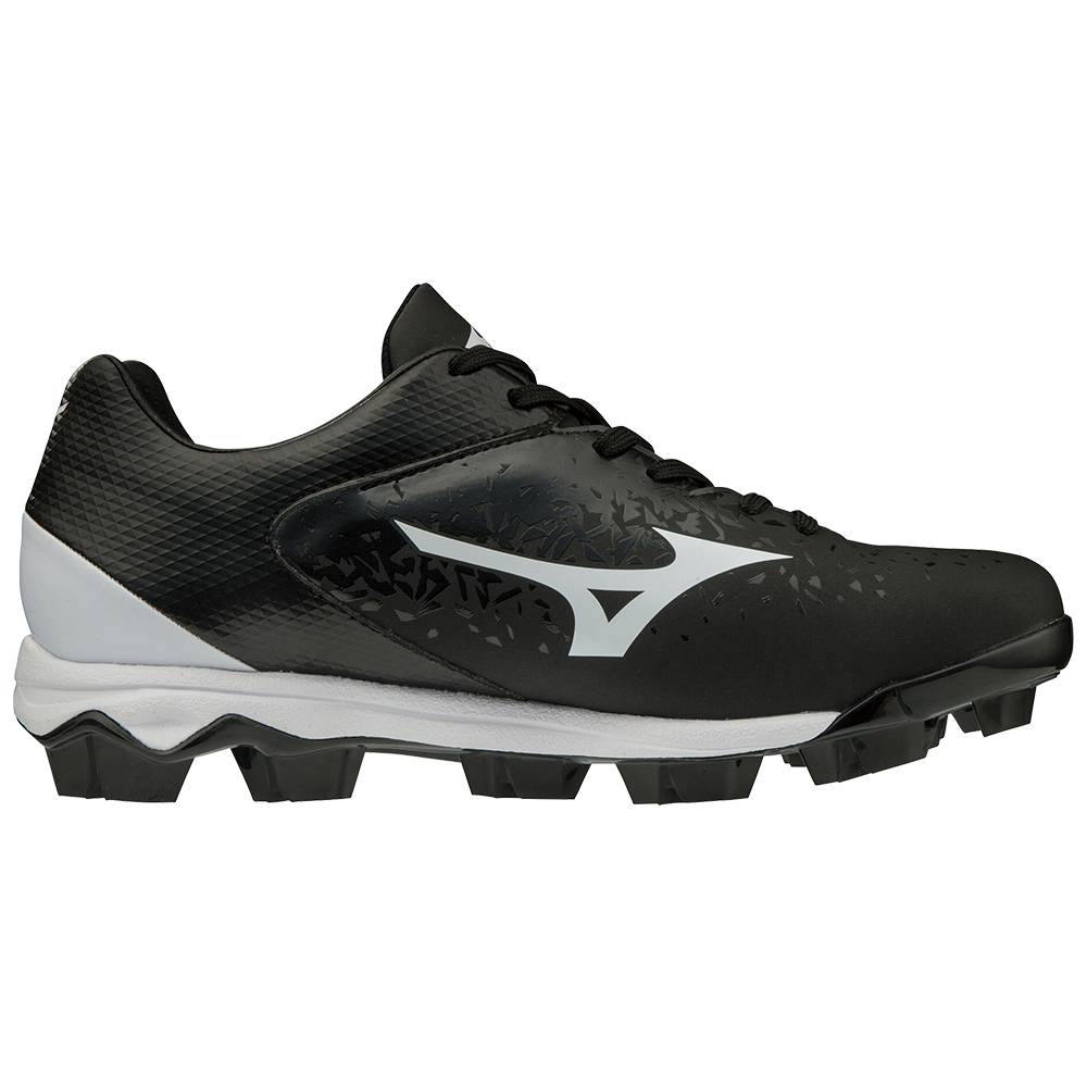 Mizuno Finch Select Nine Molded Baseball Skor Dam Svarta Vita | 065381QHJ