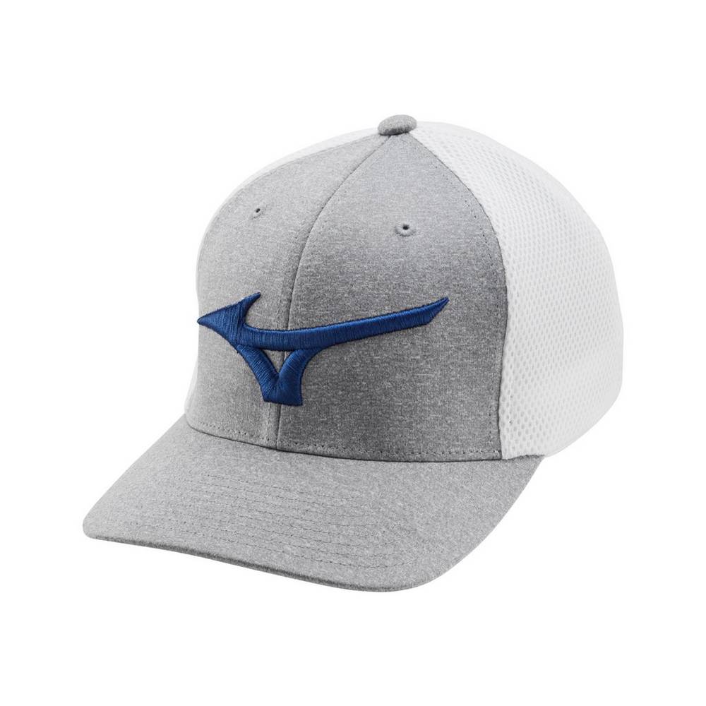 Mizuno Fitted Meshback Golf Hatt Dam Vita Kungsblått | 463815FVE