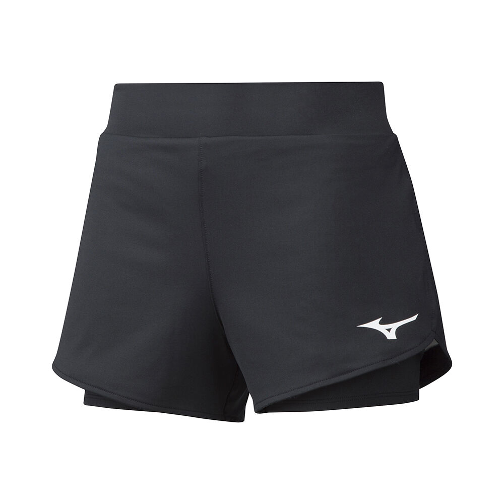 Mizuno Flex Shorts Dam Svarta | 428369DMJ