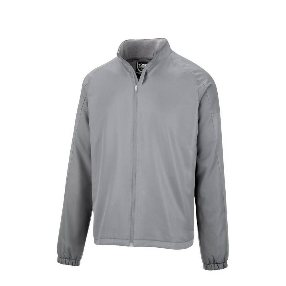 Mizuno Full Zip Dugout Jacka Herr Grå | 045139KHV