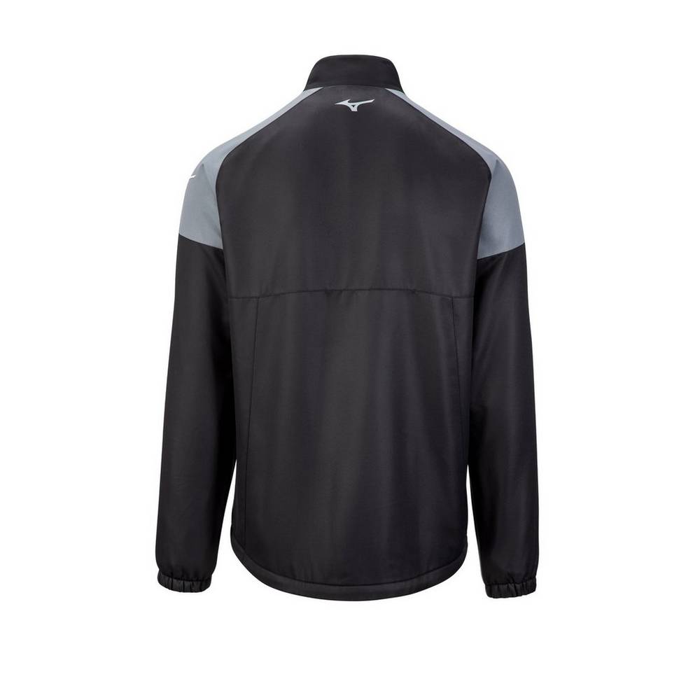 Mizuno Full Zip Dugout Jacka Herr Svarta | 951036AKC