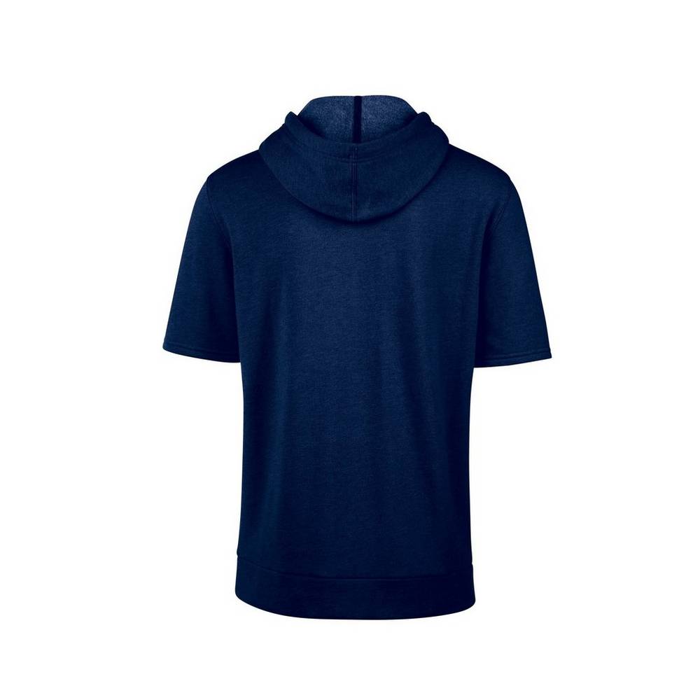 Mizuno Game Time Korta Sleeve Hoodie Herr Marinblå | 723461NUK