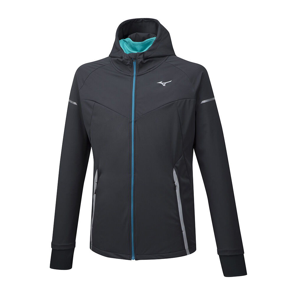 Mizuno Hineri BT Softshell Löpar Jacka Herr Svarta | 826174KFR