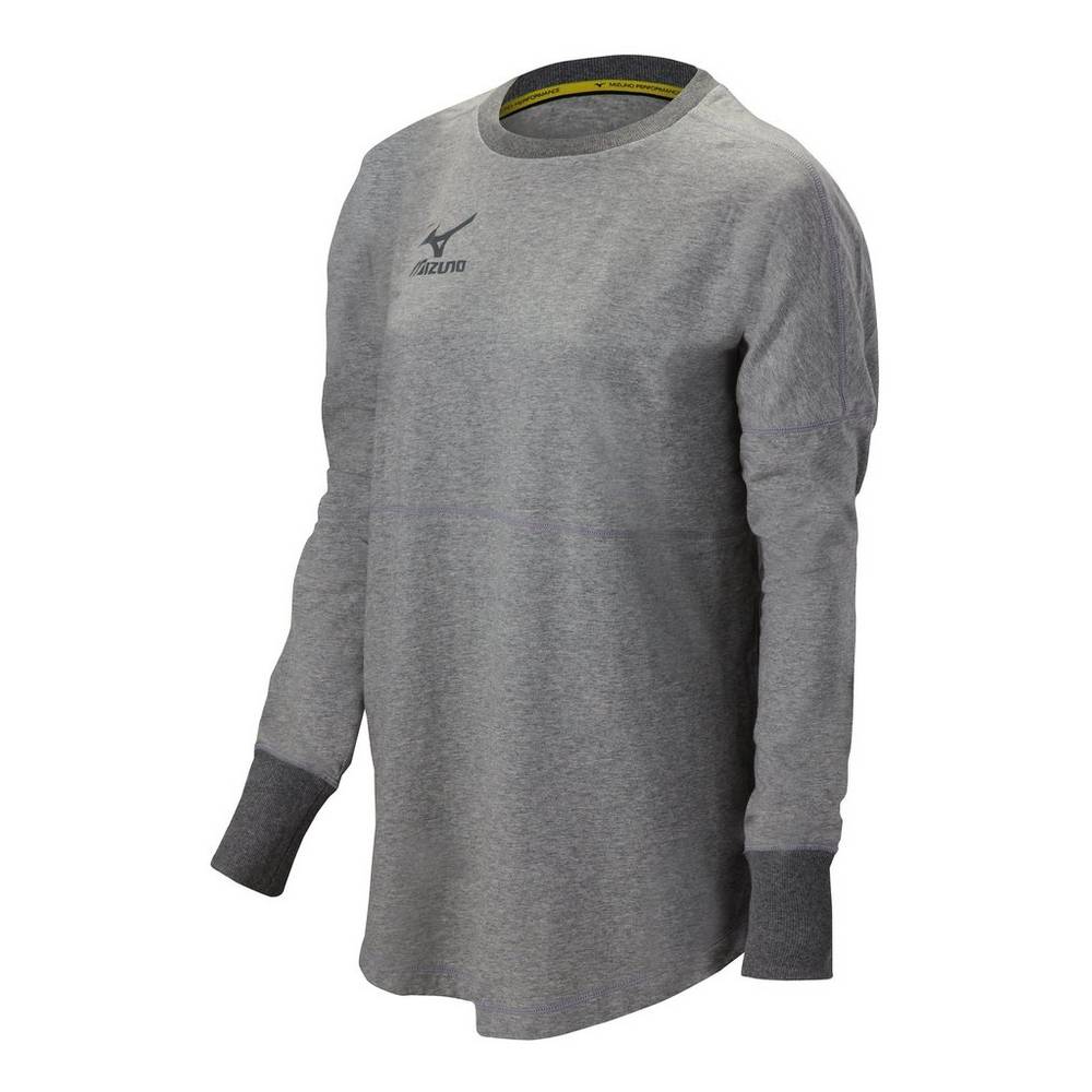 Mizuno Hitter\'s Sweatshirt Dam Röda Grå | 719852GST