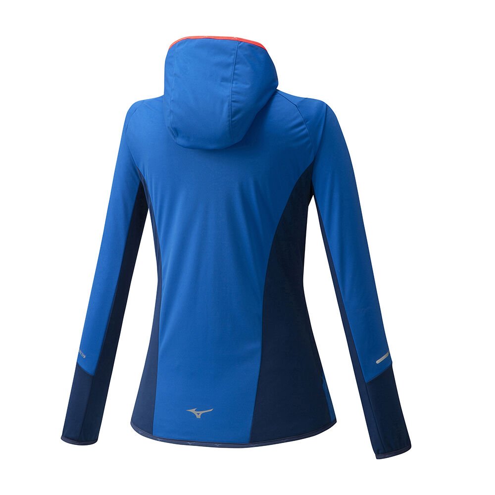 Mizuno Hybrid BT Löpar Hoodie Dam Blå | 426751HEX