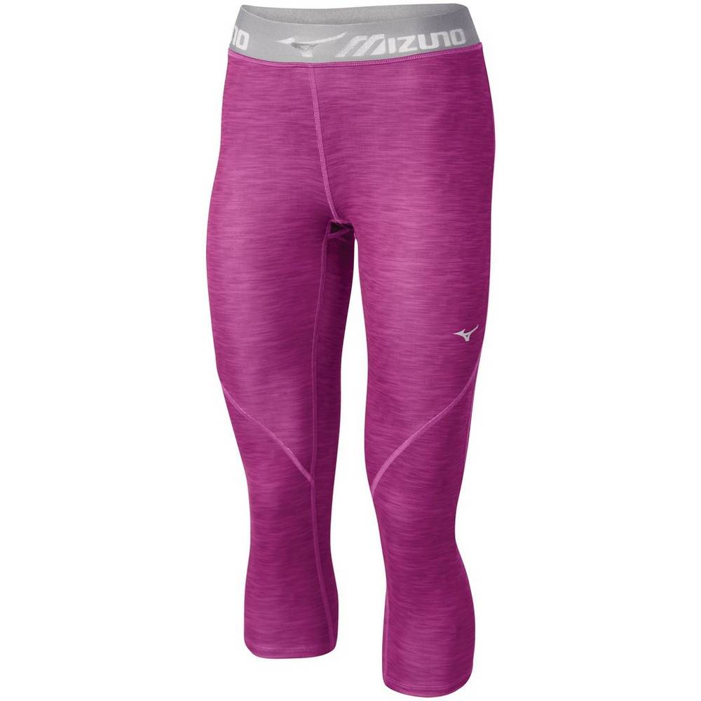 Mizuno Impulse Printed ¾ Löpar Tights Dam Lila | 693428WFH