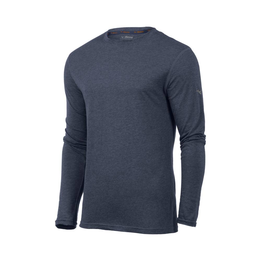 Mizuno Inspire Long Sleeve Blast Herr Indigo | 635941UOV