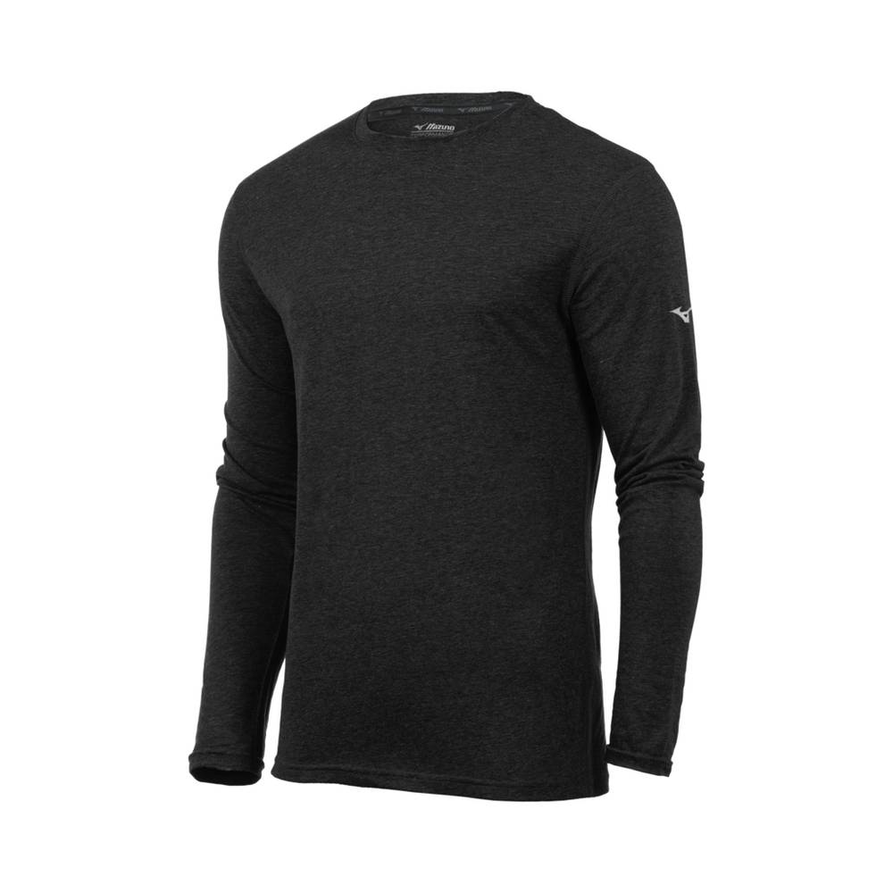 Mizuno Inspire Long Sleeve Blast Herr Svarta | 142036ZDY