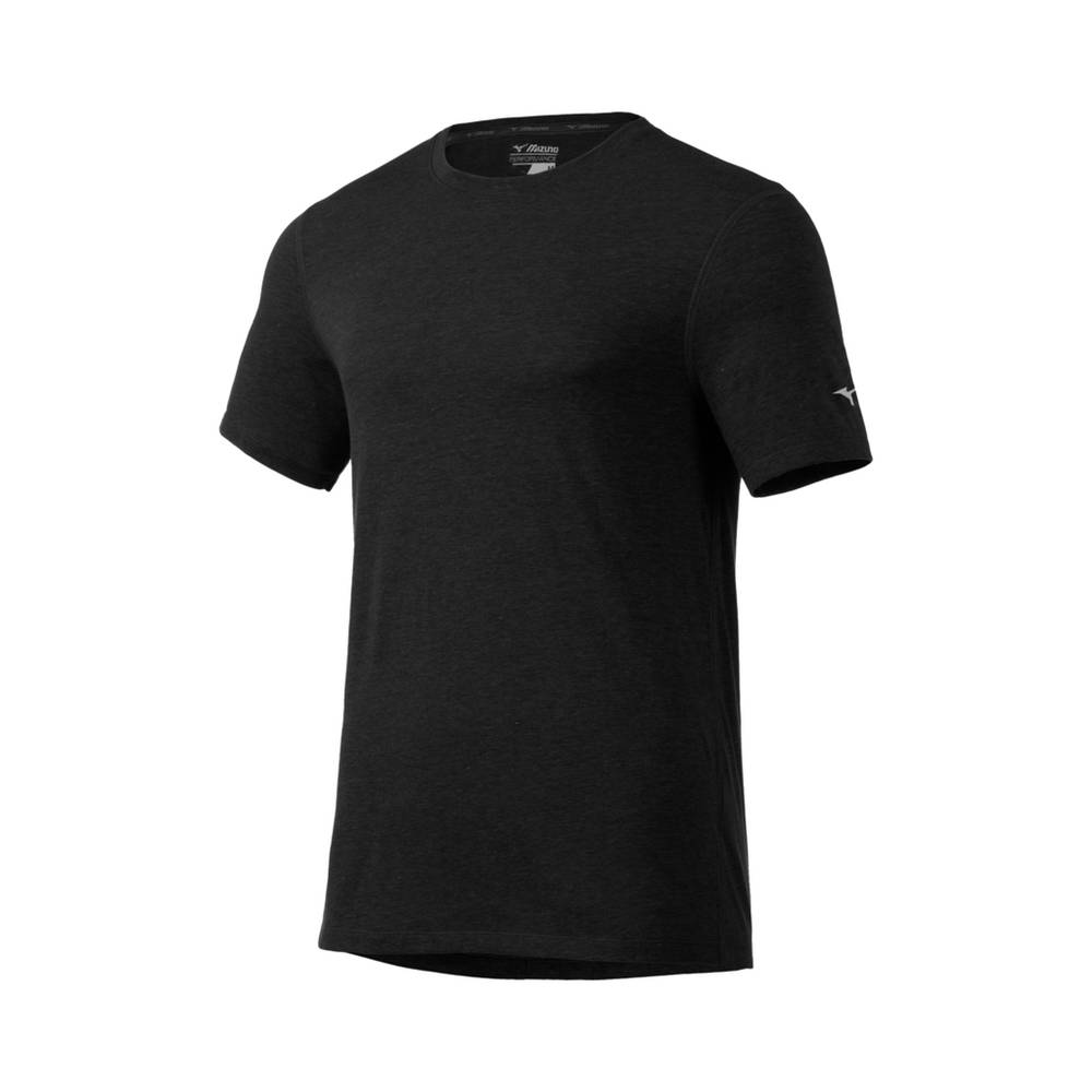 Mizuno Inspire T shirts Herr Svarta | 608374CDI