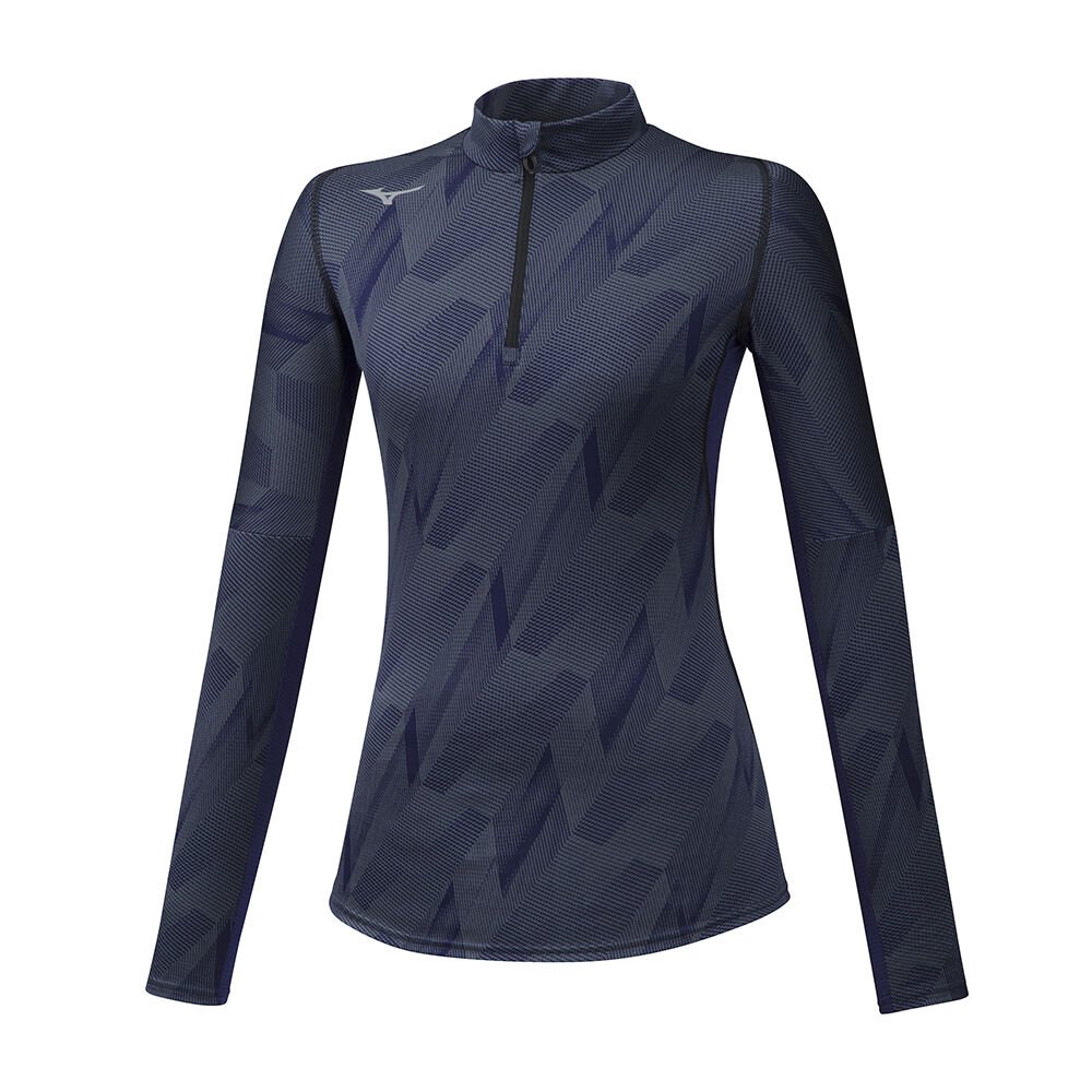 Mizuno Jacquard Tryck HZ Löpar Blast Dam Marinblå | 725614CAJ