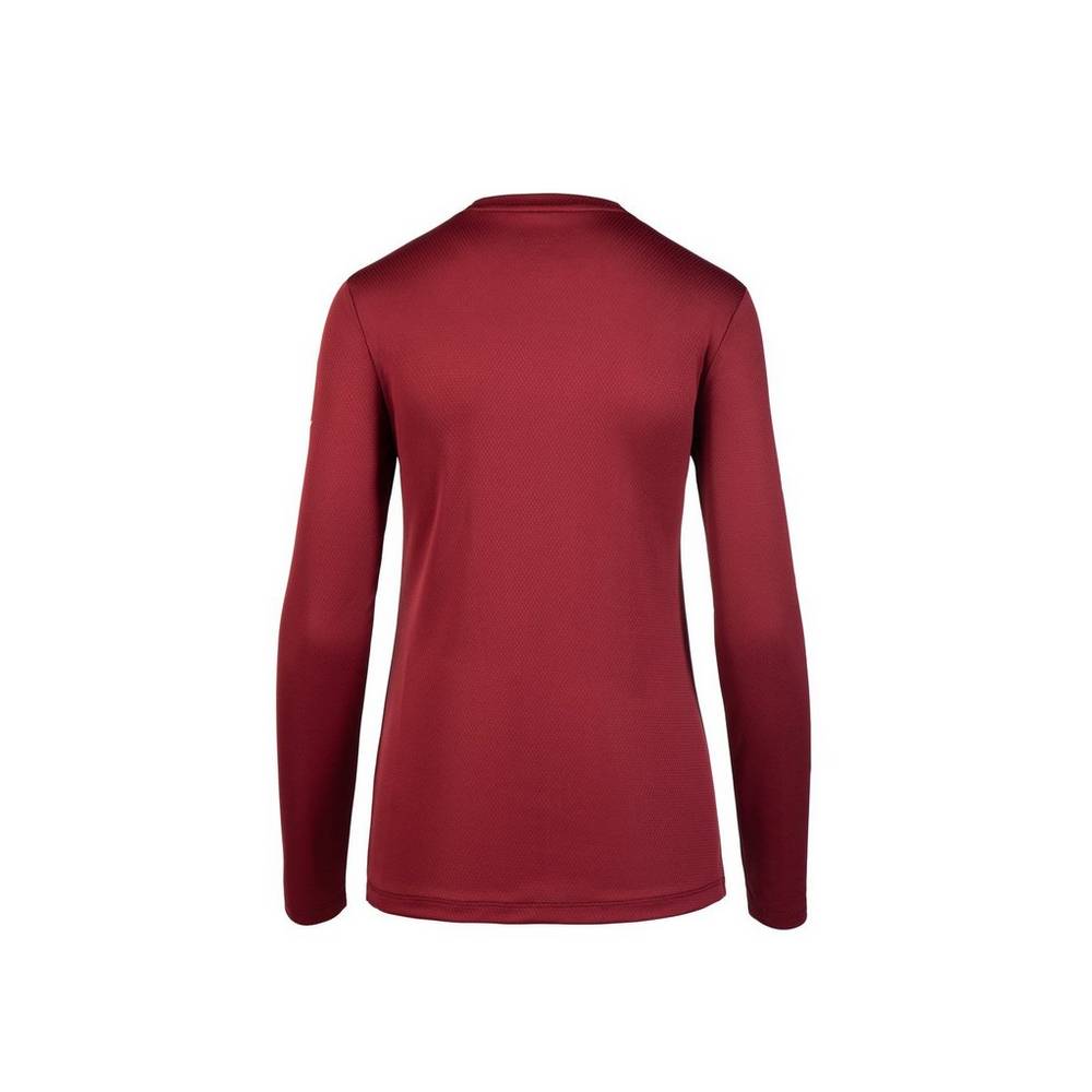 Mizuno Long Sleeve T shirts Dam Vinröda | 794103YBQ