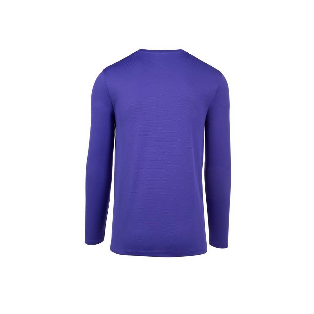 Mizuno Long Sleeve T shirts Herr Lila | 614350QMR