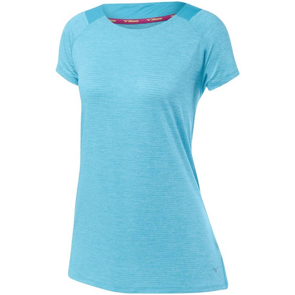 Mizuno Lyra T shirts Dam Blå Turkos | 562387JZL