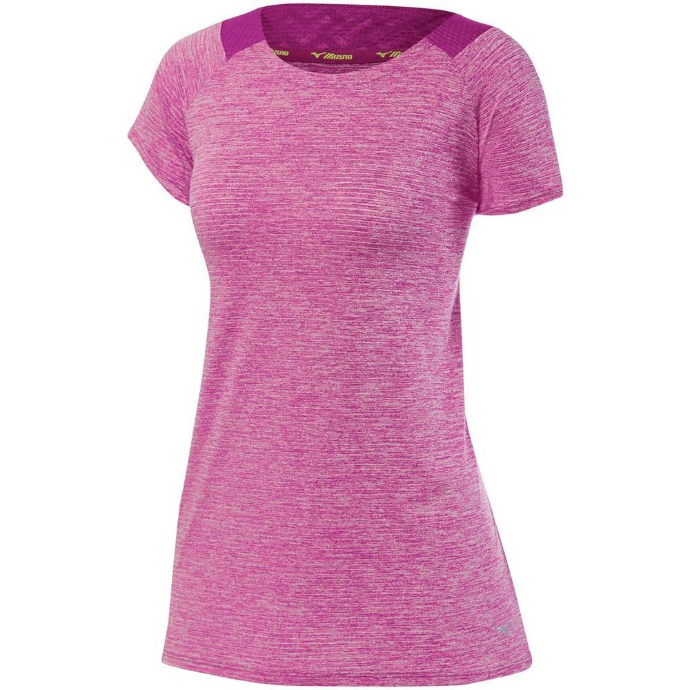 Mizuno Lyra T shirts Dam Lila | 524089ZHE