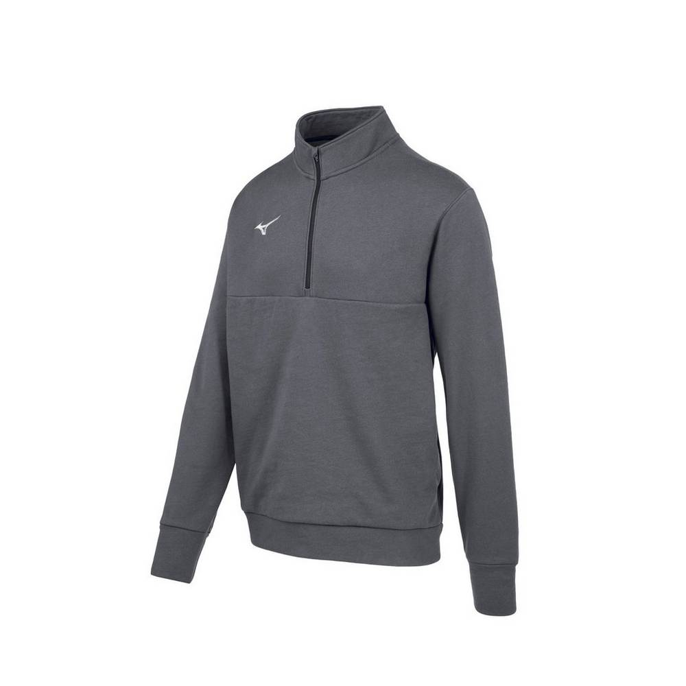 Mizuno MZ1 1/4 Zip Fleece Sweatshirt Herr Grå | 549207UAZ