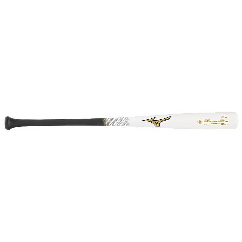 Mizuno MZE 271 Bamboo Elite Wood Baseball Baseball Bat Herr Vita Svarta | 502931DFU