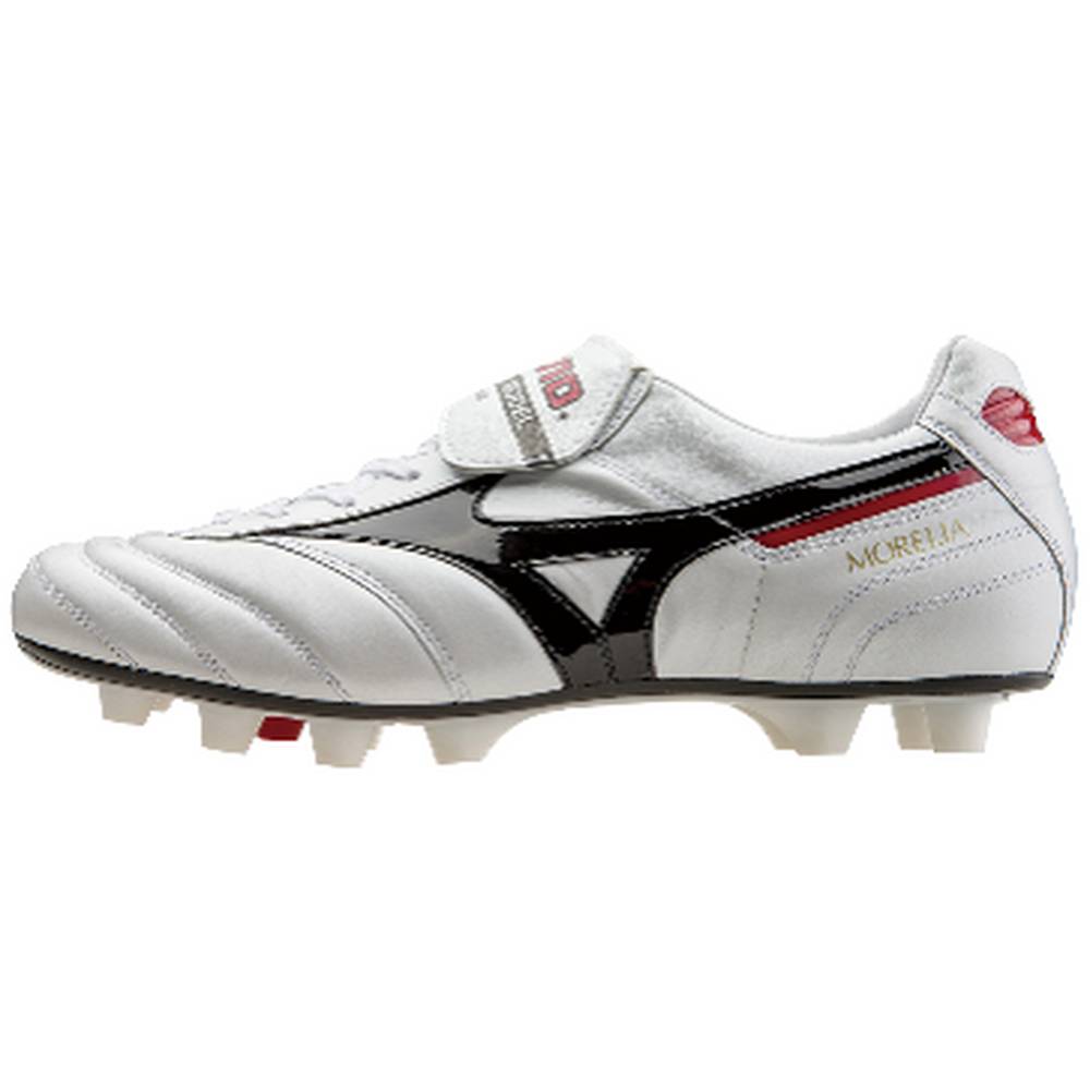 Mizuno Morelia II Made in Japan Fotbollskor Dam Vita Svarta Röda | 643571XBF