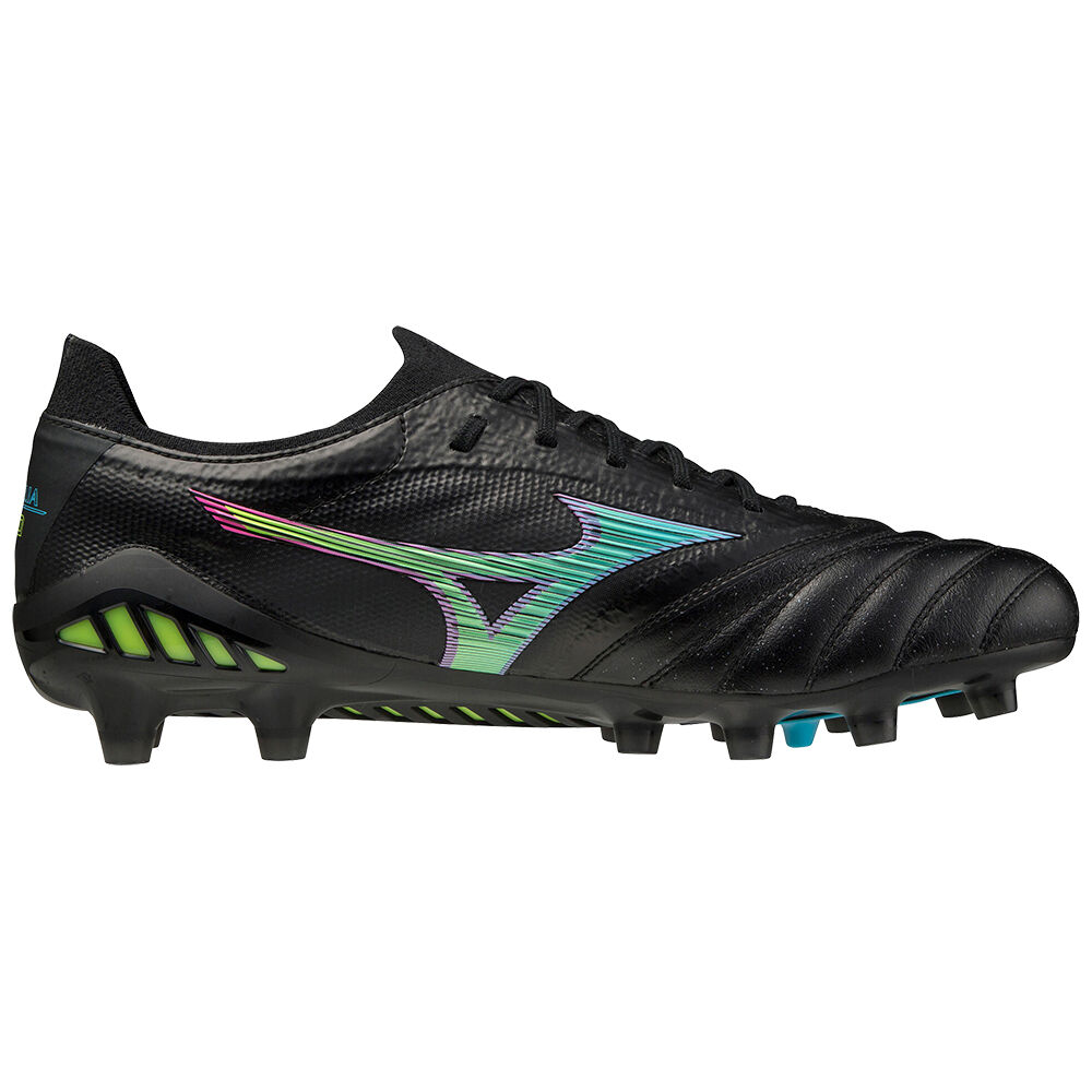 Mizuno Morelia Neo III Beta Japan Fotbollskor Herr Svarta Blå Turkos | 834751AIB