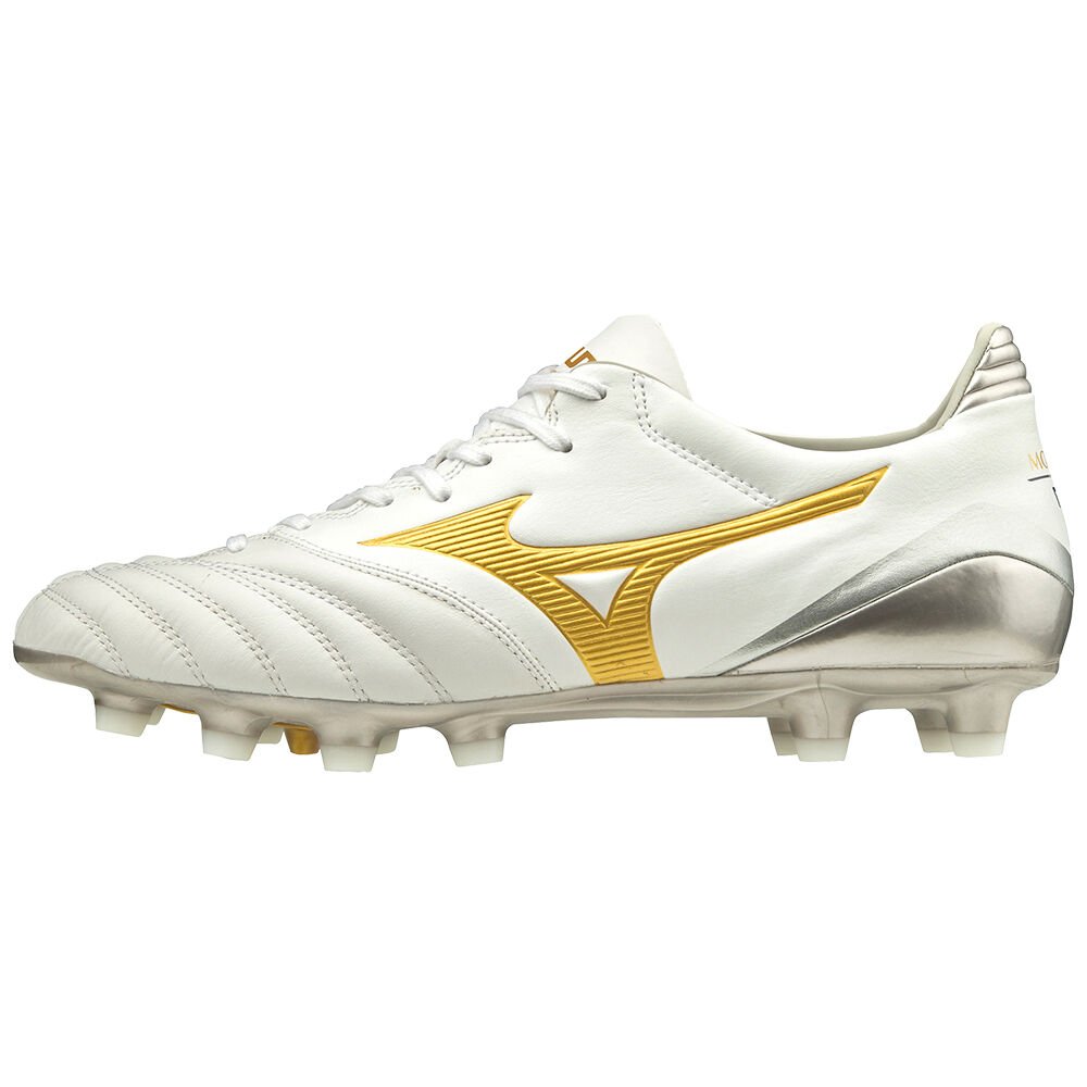 Mizuno Morelia Neo KL II Fotbollskor Dam Vita Guld | 568491CXK