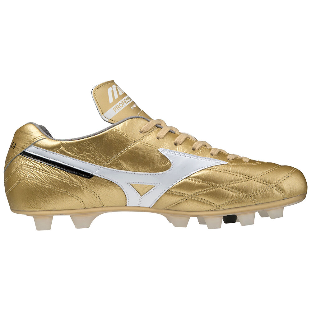 Mizuno Morelia Ul Japan Fotbollskor Herr Guld Vita | 407128ZKA