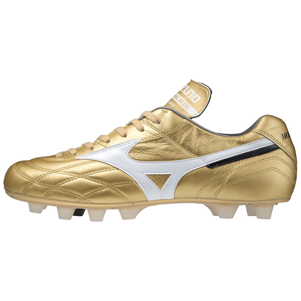 Mizuno Morelia Ul Japan Fotbollskor Herr Guld Vita | 407128ZKA