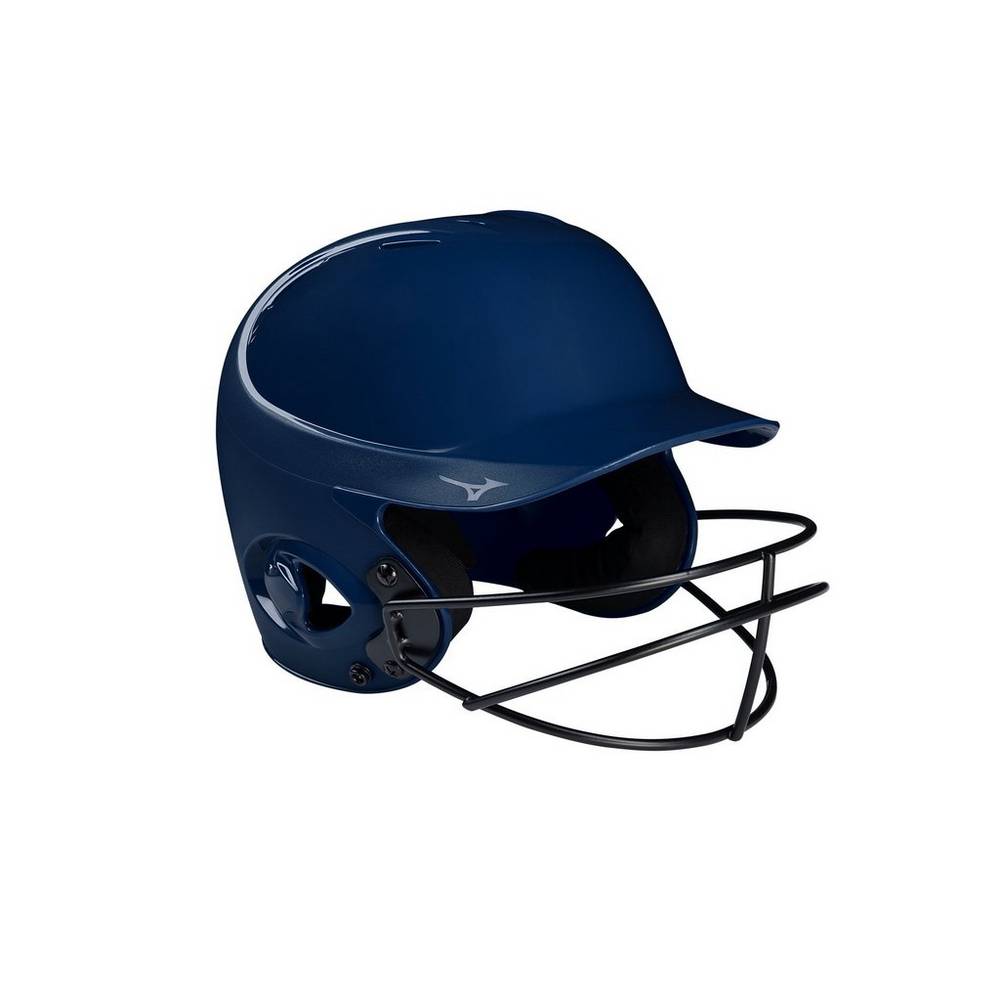 Mizuno Mvp Series Solid Batting Helmet With Fastpitch Softball Mask Helmet Dam Marinblå | 145896HXY