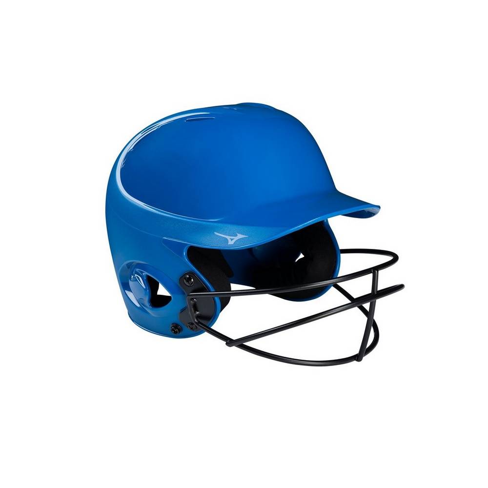 Mizuno Mvp Series Solid Batting Helmet With Fastpitch Softball Mask Helmet Dam Kungsblått | 301869BCZ