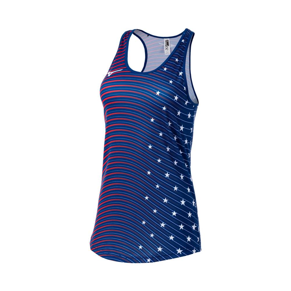 Mizuno Printable Tank Tops Dam Marinblå | 861243INB