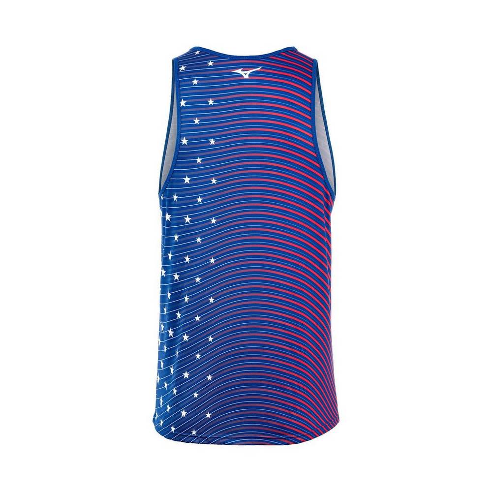 Mizuno Printable Tank Tops Herr Marinblå | 683051VJD